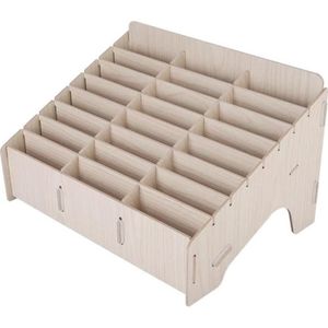 Boîte De Rangement Pour Téléphones Portables - 30 Emplacements, Mousse Blanche, 36.2x28x11.5 Cm - 9