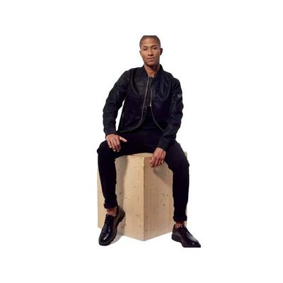 Kaporal Veste Homme SOMA Cuir Camel Taille XL - Blouson Style Motard