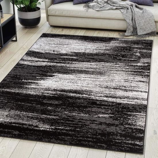 1A2T - Tapis Salle A Manger Multicolore 280x380 Cm - Grand Tapis Salon Moderne Design Geometrique - Tapis à Poils Ras Rectangulaire Idéal Pour La Salle à Manger, 2618