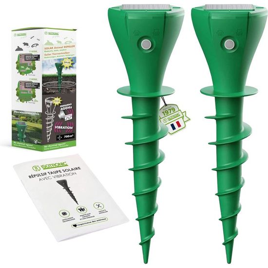 4 Répulsifs Solaires Anti-taupes Et Campagnols – Ultrasons, étanches, Pour Jardin Et Pelouse