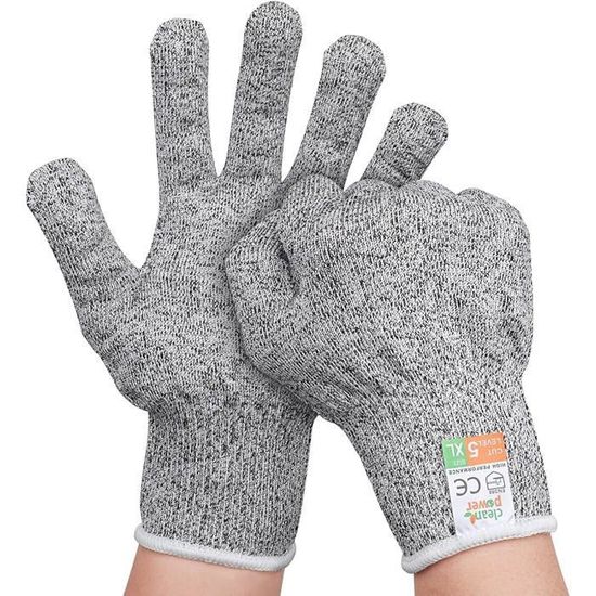 Gants Anti-Coupure Lymaha Niveau 5 - Protection Ultime Cuisine, Jardin & Travaux | Gants Butcher Résistants EN 388