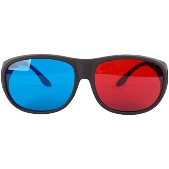 Lunettes 3D Rouge-Bleu - 8 Pièces Pour Films, Jeux Et Images 3D Sur Écrans Classiques