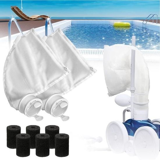 Poweka Lot De 2 Sacs Filtres Nylon à Glissière Pour Polaris 280/480 – Rechange Robuste Et Facile à Vider