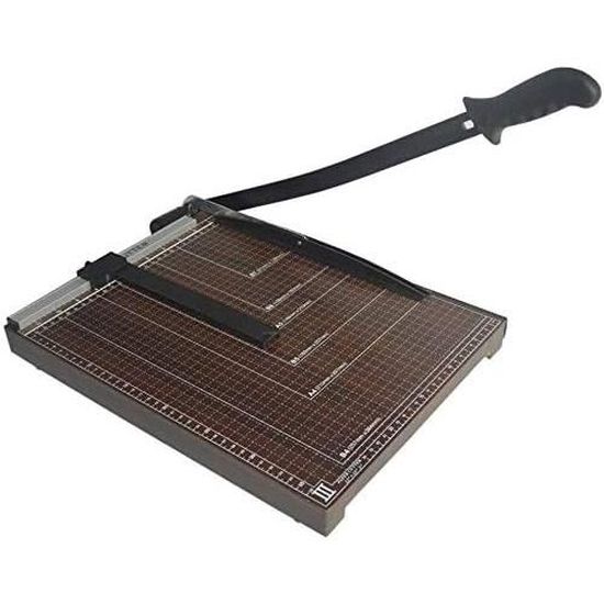 Massicot A4 Albyco - Papier Rogneuse - Coupe Papier - - MCA4 - Noir - Multifunction De Decoupe, Coupeur De Rouleau, Ciseaux U00e0 Papier, Du00e9coupeuse De Papier Professionnel Plastifieuse A4