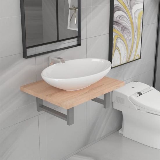 2 pcs Mobilier de salle de bain SALLE DE BAIN COMPLETE Style Contemporain scandinave - Ensemble de meubles de salle de bain BEAU9106