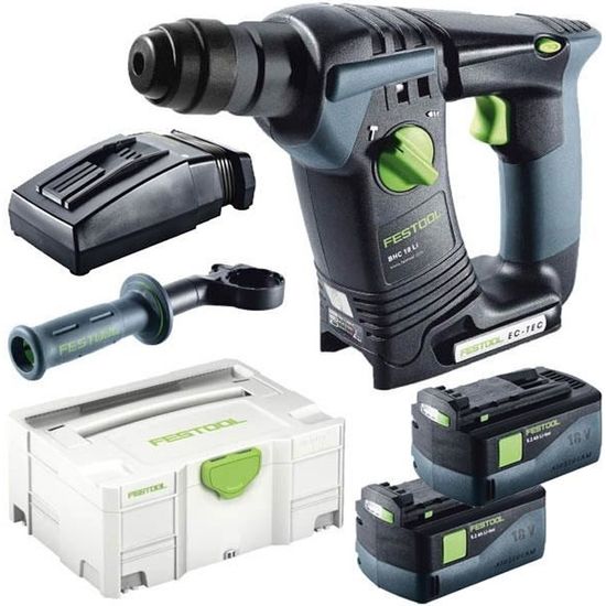 FESTOOL BATTERIE-Marteau perforateur BHC 18 Basic Plus Systainer 574723