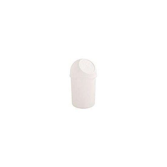 Helit H2401282 Poubelle à Clapet 25 Litres Noir - Design Rond Et Pratique