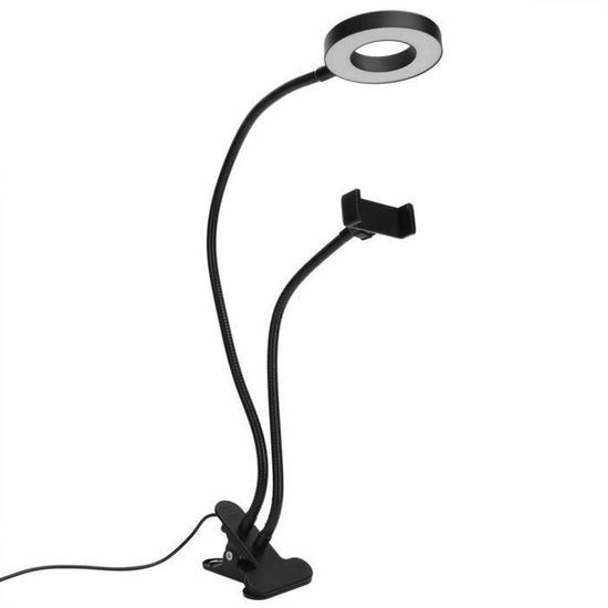 Support Webcam Magnétique Avec Anneau Lumineux 26cm | 3 Modes Lumières | Compatible Logitech/Razer