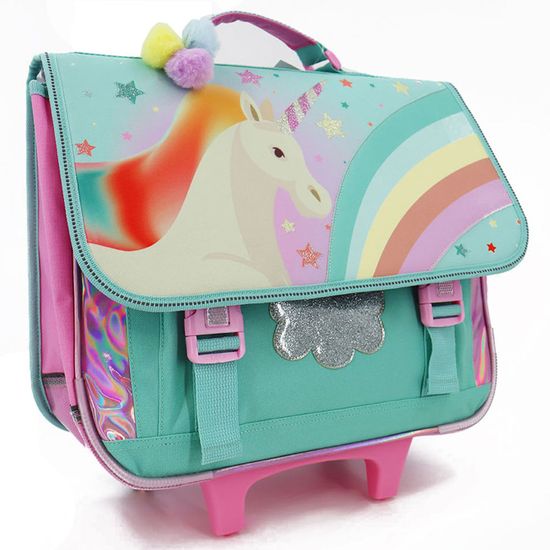 Cartable à roulettes Licorne Multicolore 41 CM Trolley