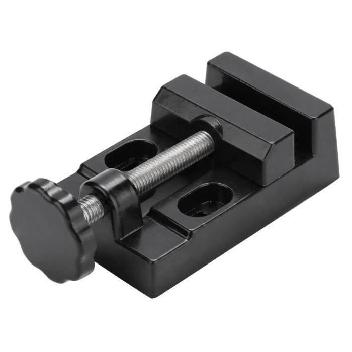 Fdit Étau Mini pince plate Vise Clamp Table en alliage d'aluminium Vice