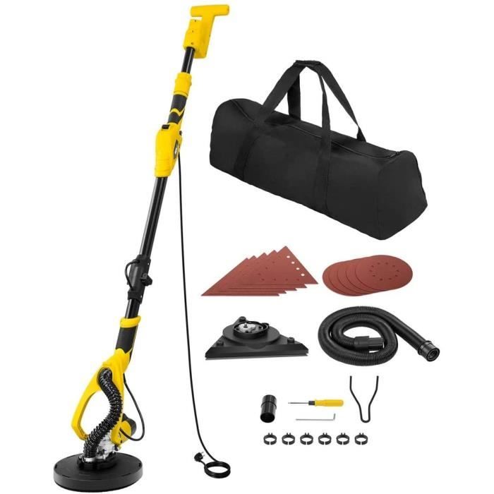 Bakaji Ponceuse Murale Girafe 750W - Aspiration Automatique, Tube Télescopique Et 6 Disques Inclus