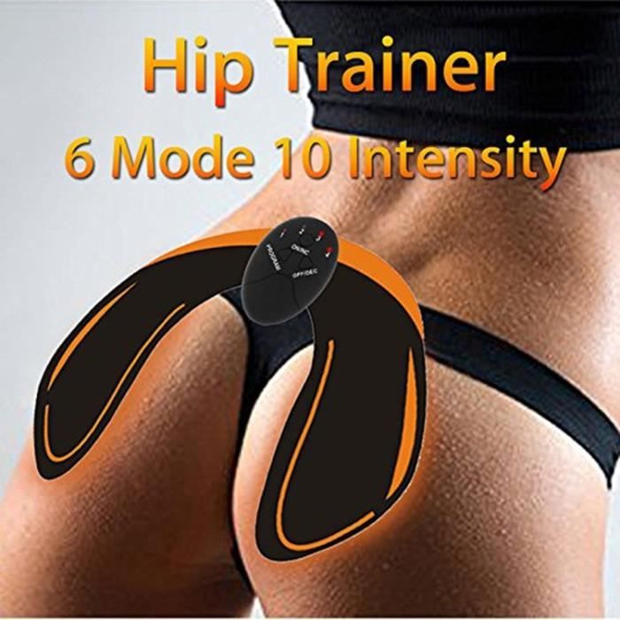électrostimulateur Conçu pour Fesses Gym Workout Home Bureau Équipement Femmes (6 modes, 10 intensités), Batterie non inclus