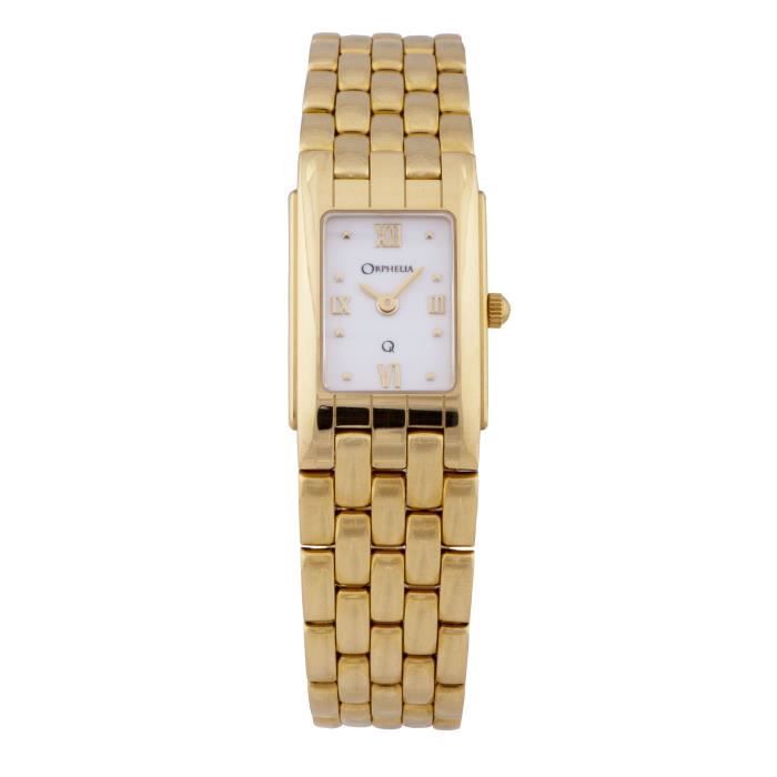 ORPHELIA GOLD WATCHES-Montre Analogique pour Femmes à movement Quartz en Or Jaune - MON-7028
