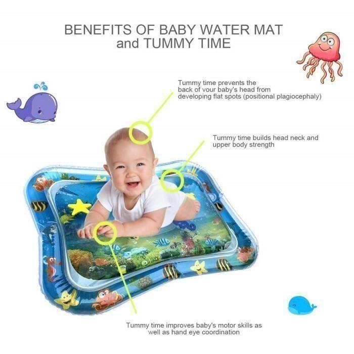 Tapis d'Eau Gonflable De Bébé,Petits Enfants Temps Abdominal Centre d'Activités Pour Nouveau-Nés Jouets Drôle - juanstar19082 H027B9