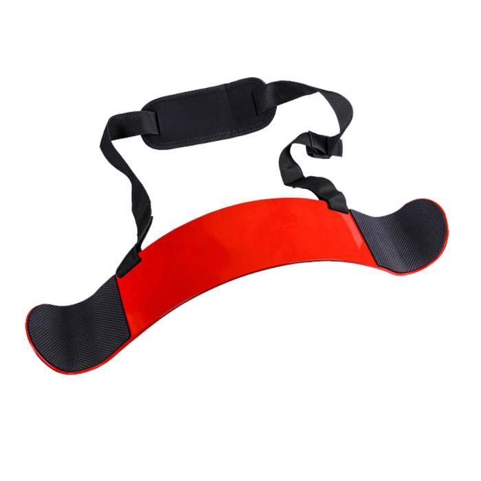 Équipement de fitness Planche d'entraînement des biceps Rouge
