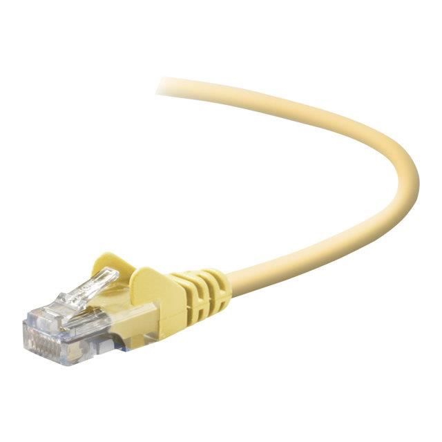 BELKIN Câble RJ45 Lisse UTP - Jaune - CAT5 - Mâle/Mâle - 3 m
