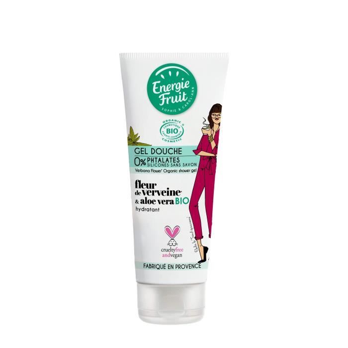 Gel Douche Bio Fleur De Verveine & Huile D'argan 98% Ingredients D'origine Naturelle