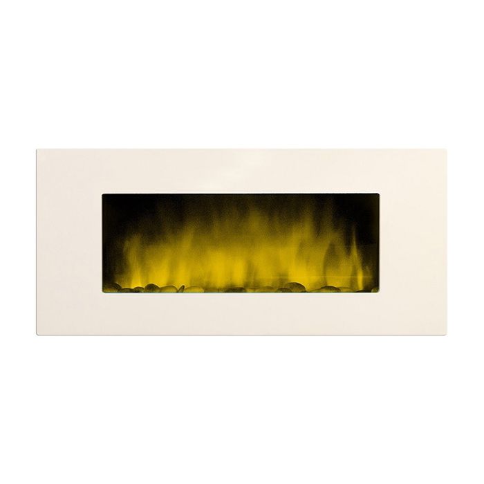 Chemin'arte white loft xxl Cheminée électrique 2000w avec télécommande