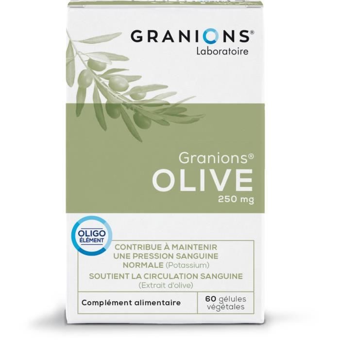 GRANIONS - Compléments alimentaires Olive - 60 gélules