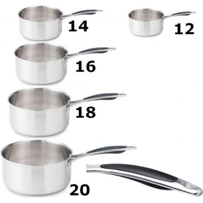 5 casseroles 12/14/16/18/20 cm induction, Espace cuisine