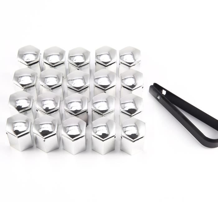 20x Cache ecrou 3.15 cm Forme longue 17MM vis boulon Roue VW Golf Passat Polo