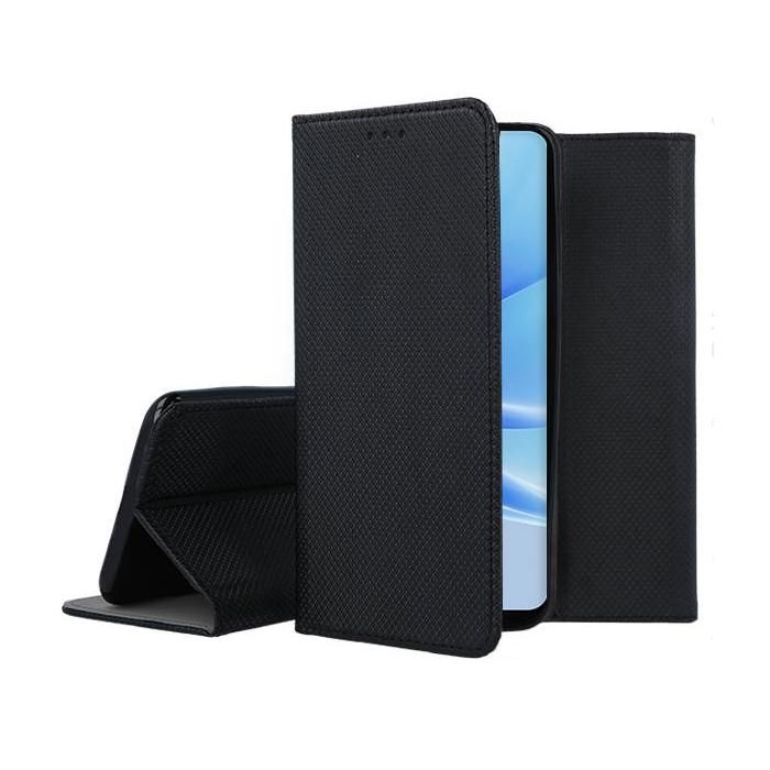 Housse pour Oppo A17 - etui de protection portefeuille + film ecran - NOIR MAGNET