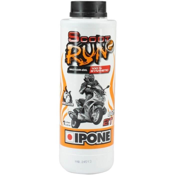 IPONE HUILE IPONE 2T SCOOT RUN2 100% SYNTHESE (BIDON 1 LITRE)