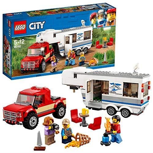 LEGO City - 60182- Le pick-up et sa caravane - Jeu de Construction 60182