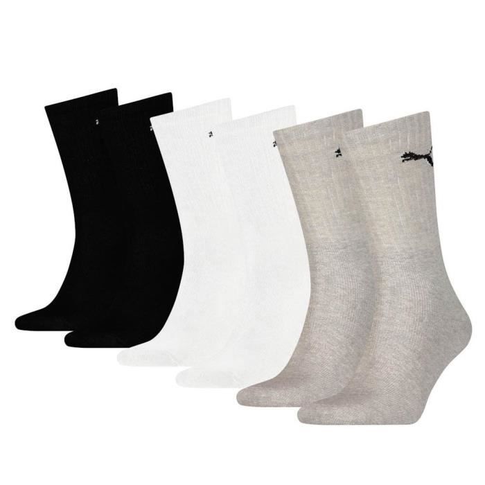 PUMA Chaussettes de tennis Cat x6 - Mixte - Assorti