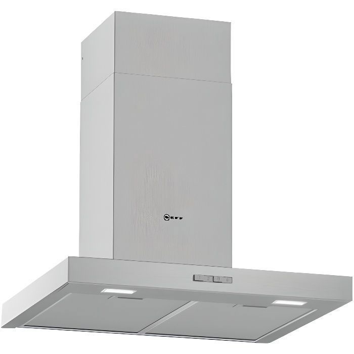 Neff D62BBC0N0 Hotte cheminée plate largeur : 60 cm profondeur : 50 cm extraction et recirculation (avec kit de recirculation…