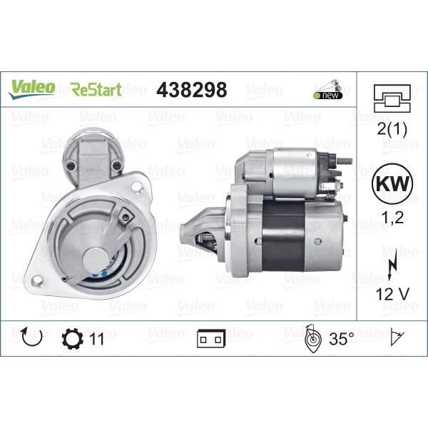 Démarreur VALEO 438298