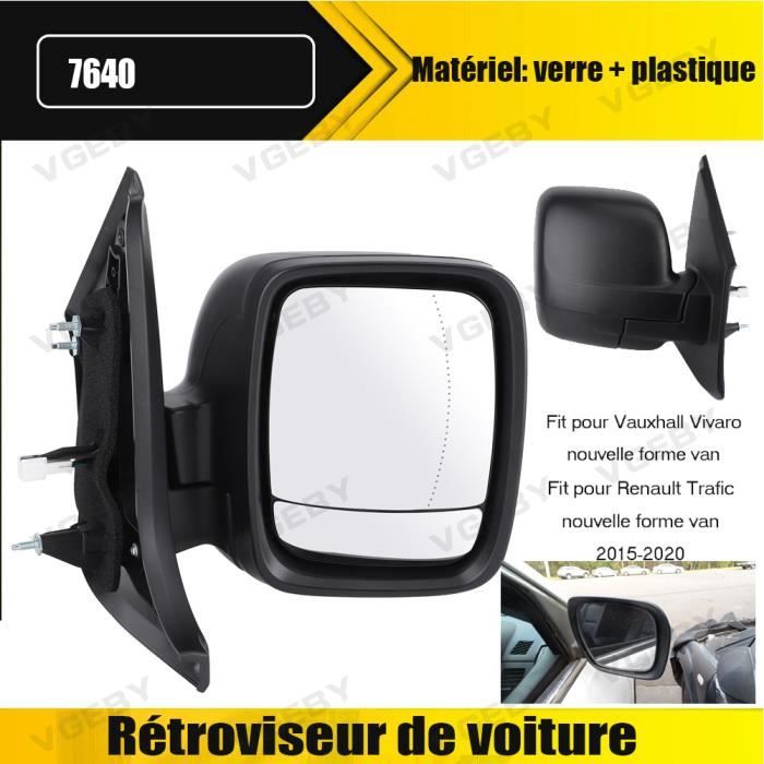 Retroviseur Exterieur droit electrique noire pour Renault Trafic 15-20 -YES6