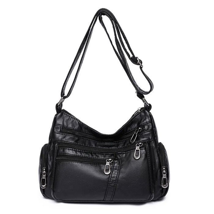Sac à Main En Cuir Véritable Pour Femme - Style Messager Et Bandoulière, Design élégant