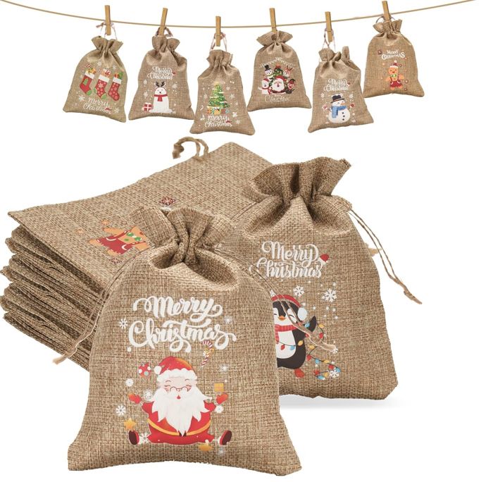 Woric Calendrier De L'Avent 2025 à Remplir Soi-même - 24 Sacs En Papier