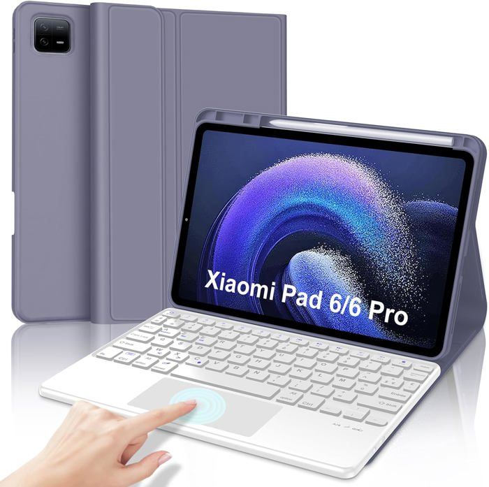 IVEOPPE Coque Clavier Magnétique AZERTY Français Vert Foncé Pour Xiaomi Redmi Pad SE 11" 2023 - Clavier Bluetooth Amovible
