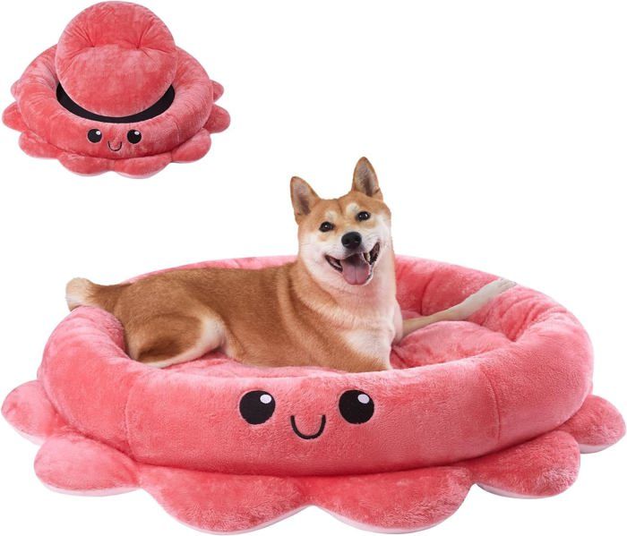 Meilleurs prix pour Panier Pour Chien Grande Taille,Lit Chien En Forme De Pieuvre,91Cm Paniers Pour Chiens Chaud Et Confortable,Dog Bed,Panier Chien De