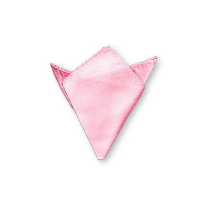 Pochette De Costume Rose Microfibre - Finitions Main Pour Veste élégante 22x22cm