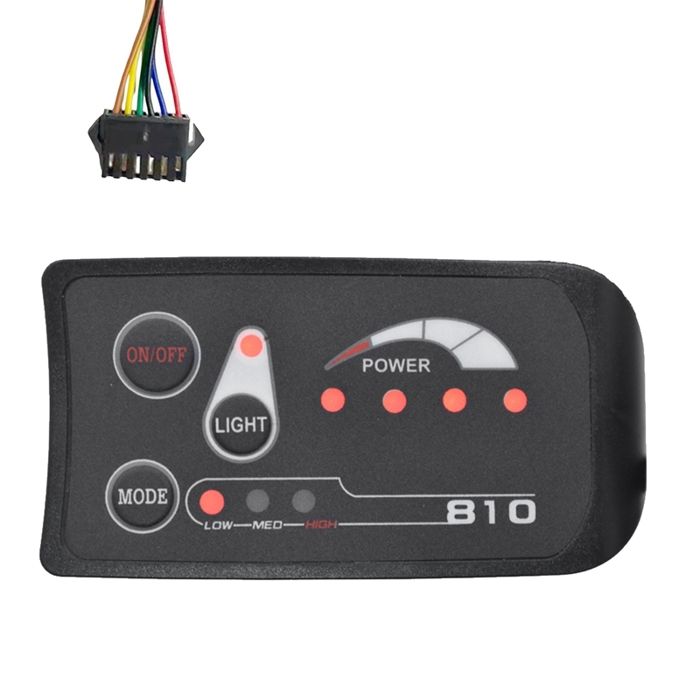 Novara S810 Compteur LED E-Bike 36V IP65 Affichage 5PIN Pour Vélo Électrique