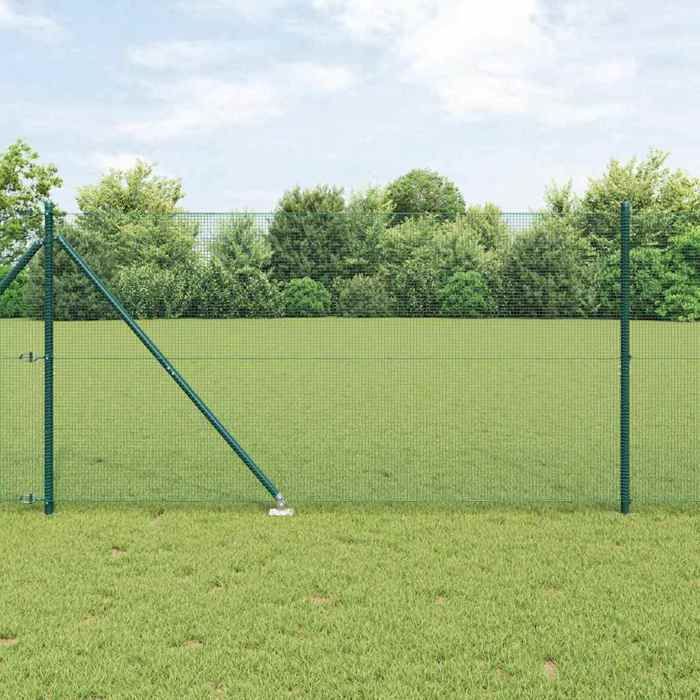 Vidaxl Clôture en fil soudé avec pointes 10 x 0,8 m Vert Maille