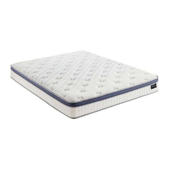 Matelas 180 x 200 cm hybride ressorts ensachés 7 zones et mémoire de forme ép.25cm - MALAO de PALACIO
