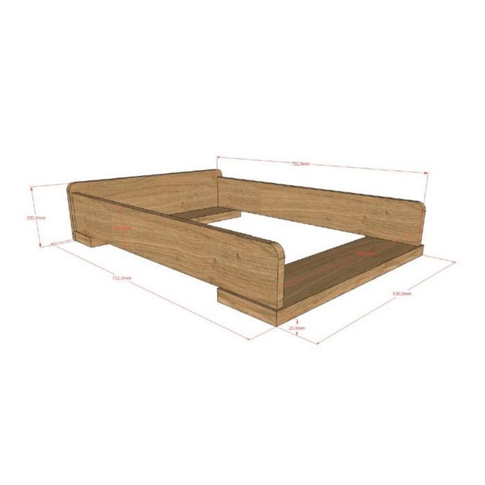 Plan à langer SAM - Compatible commode - VIPACK - Marron - MDF - Dès 3 ans Plan à langer SAM - Compatible commode - VIPACK - Marron - MDF - Dès 3 ans