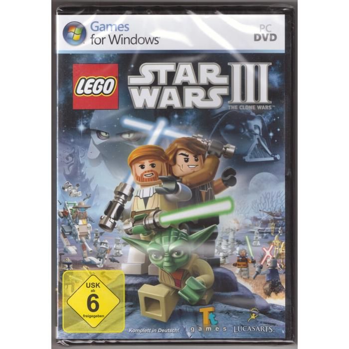Jeu PC Lego Star Wars 3: The Clone Wars ‑langues Version boîte PEGI 7+