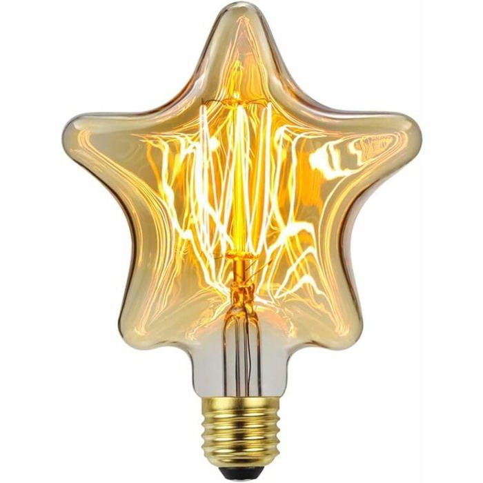 Ampoule en Forme Détoile Vintage Antique Art Rétro Ampoule Décorative pour La Décoration de La Maison de Chambre de Mariage