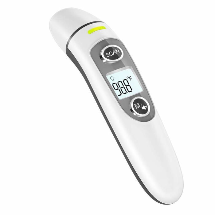 Thermomètre Numérique Infrarouge Silencieux Oreille Frontale Sans Contact - Enfants Et Famille