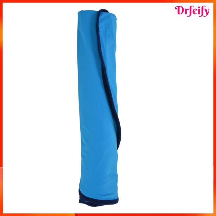 Akozon draps de voyage pour literie de camp Doublure de sac de couchage élastique multifonctionnelle administration chaud Bleu