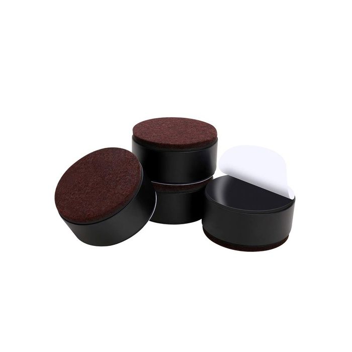 Rehausseur de Meubles en Acier Carbone de 1.2 Rehausseurs de Lit en Acier Carbone 2.4 Rond 3CM * 6CM Rond PIED DE MEUBLE