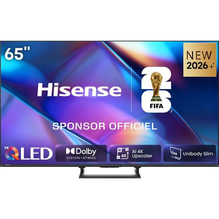 TV Hisense QLED A7S 65 4K UltraHD 60Hz Smart TV VIDAA HDR10+ Dolby Atmos