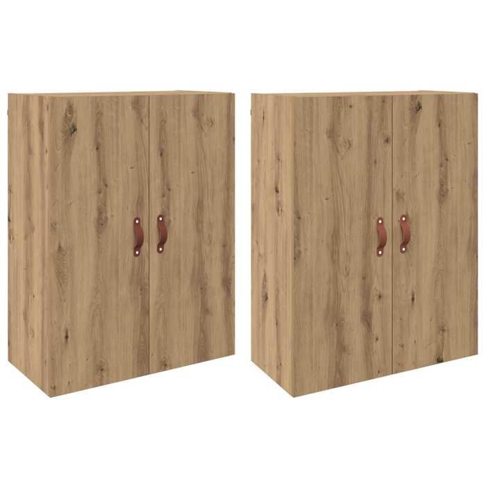 NOUVEAU Buffet de salon - Armoire Murale 2 pc - Anti lhumidité - pour salle à manger - Chêne artisanal - 69 5x34x90cm92062