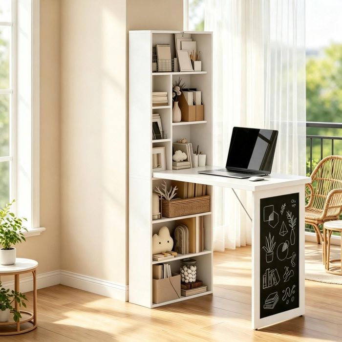 Bureau moderne pour bureau à domicile bureau multifonctionnel table console polyvalente table console gain de place