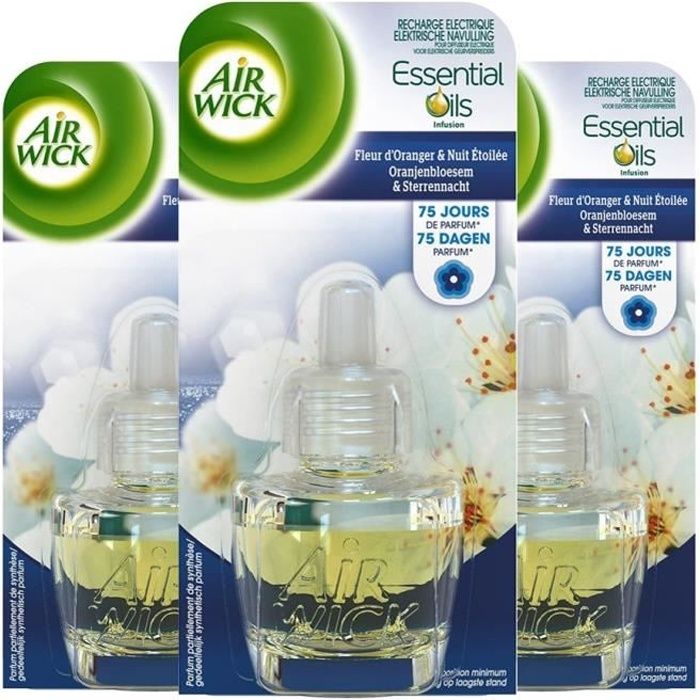 Air Wick - Recharge désodorisant automatique jasmin et fleurs blanches (250  ml) en livraison à proximité